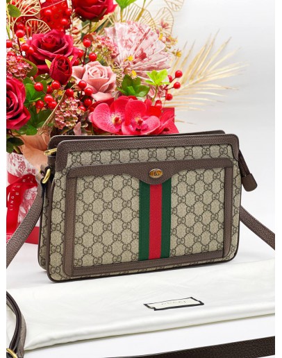 Gucci Ophidia Gg Supreme Canvas Crossbody Bag 